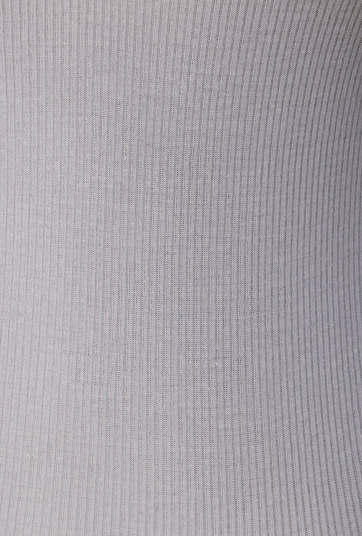 Top curto de manga comprida Modal Rib em nevoeiro