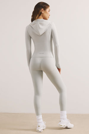 Soft Active Hooded Mid-Layer Jacket in Grey