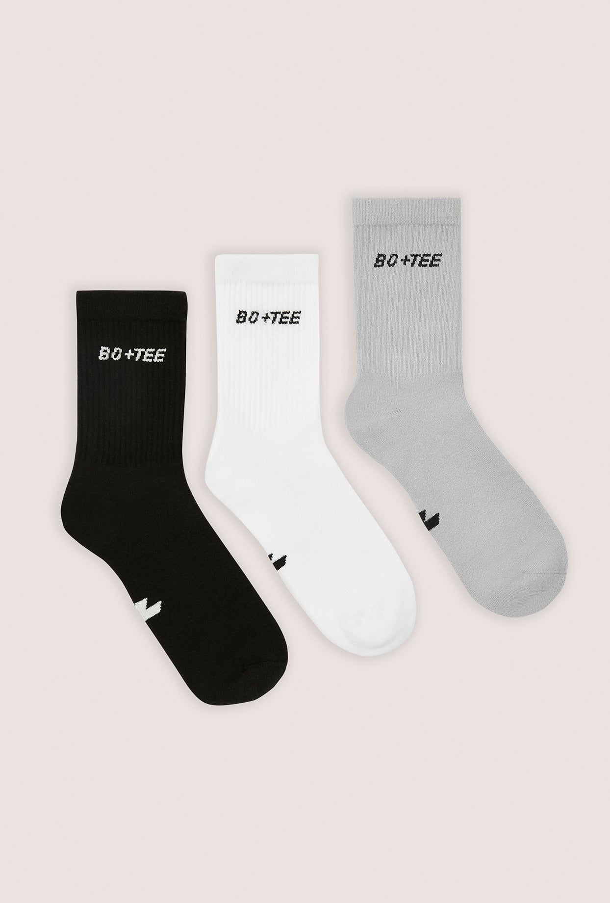 Ribbed Crew Socks in Multi