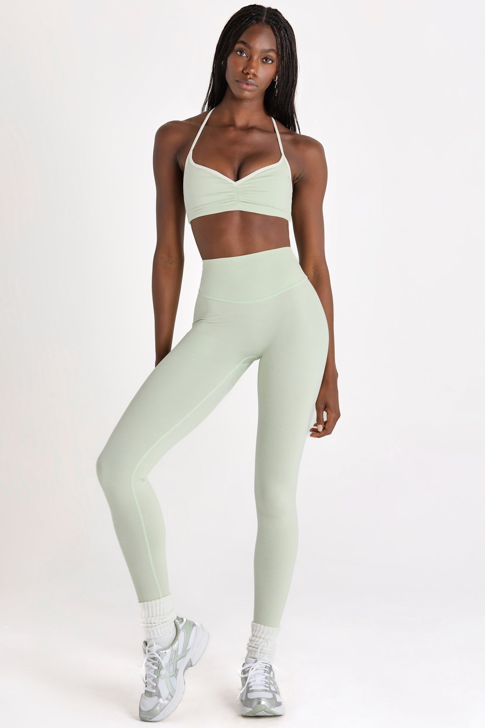 Soft Active Full-Length Leggings in Pistachio - 1