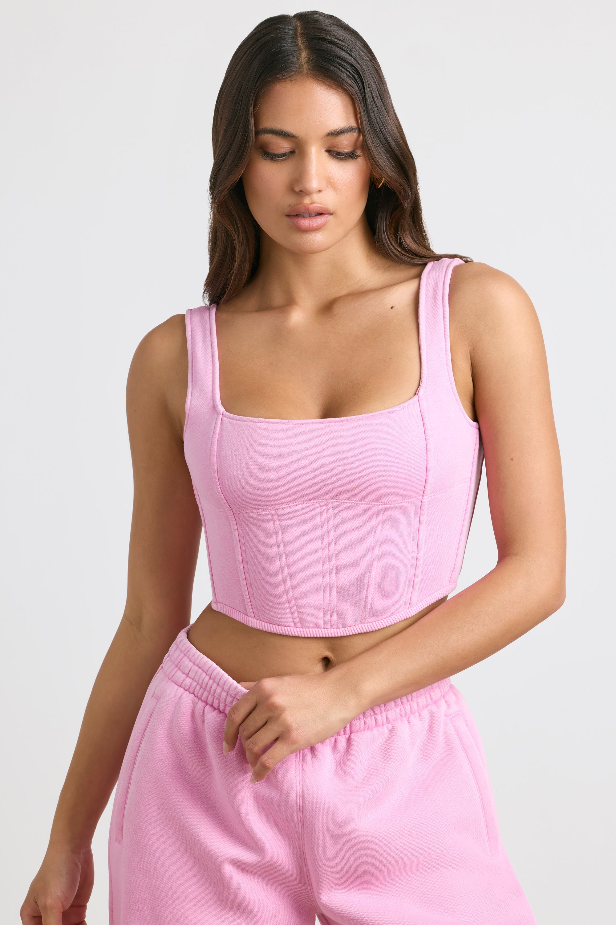 Desire Corset Crop Top in Bubblegum Pink | Oh Polly – Oh Polly US