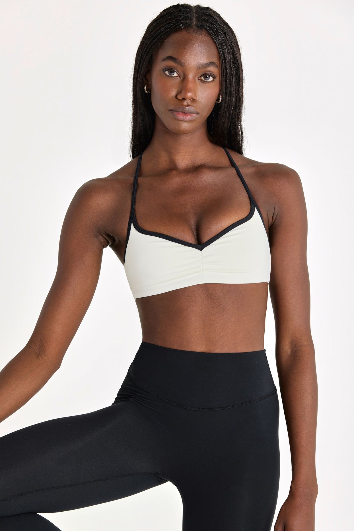 Soft Active Sports Bra in Ivory - 5