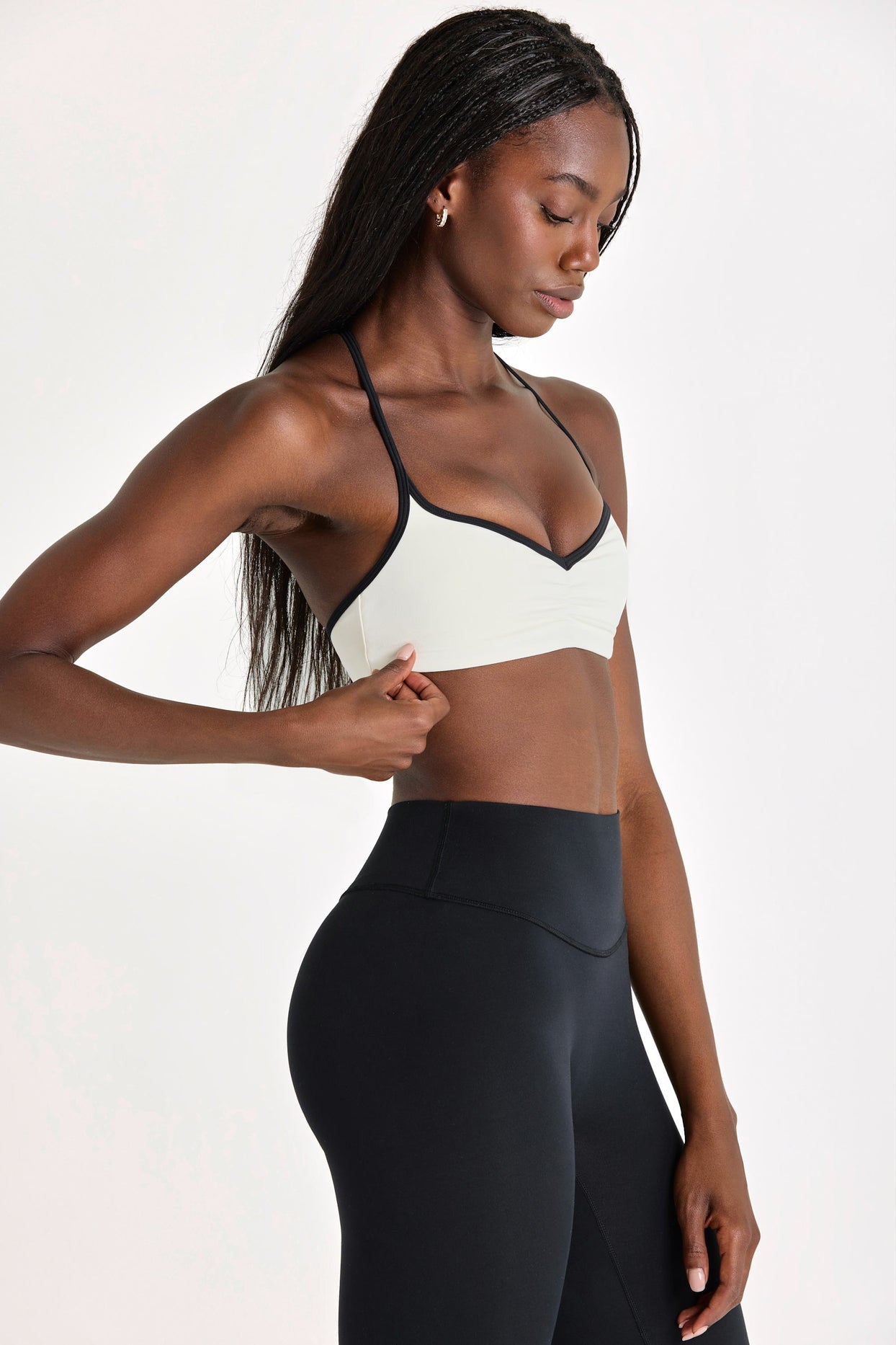 Soft Active Sports Bra in Ivory - 4
