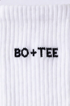 Ribbed Half-Crew 3-Pack Socks in White