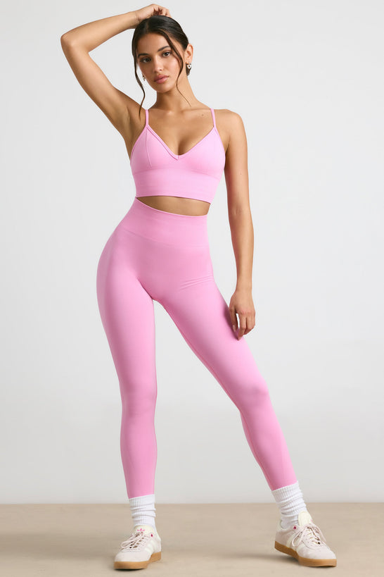 Leggings Define Luxe de cintura alta Petite en rosa chicle