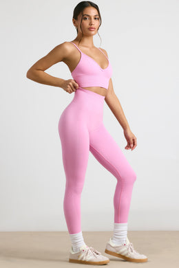 Leggings Define Luxe de cintura alta en rosa chicle