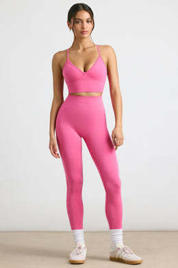 Leggings Petite de cintura alta Define Luxe em rosa choque
