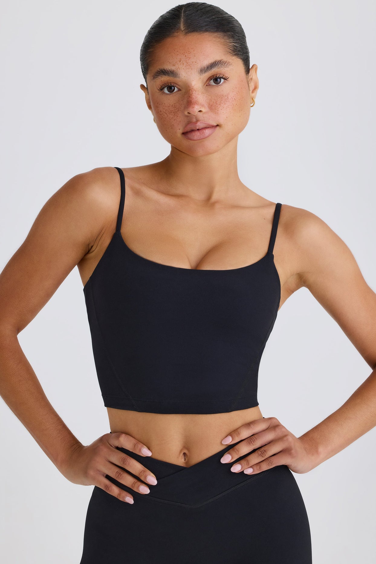 Soft Active Tank Top in Black - Main Image