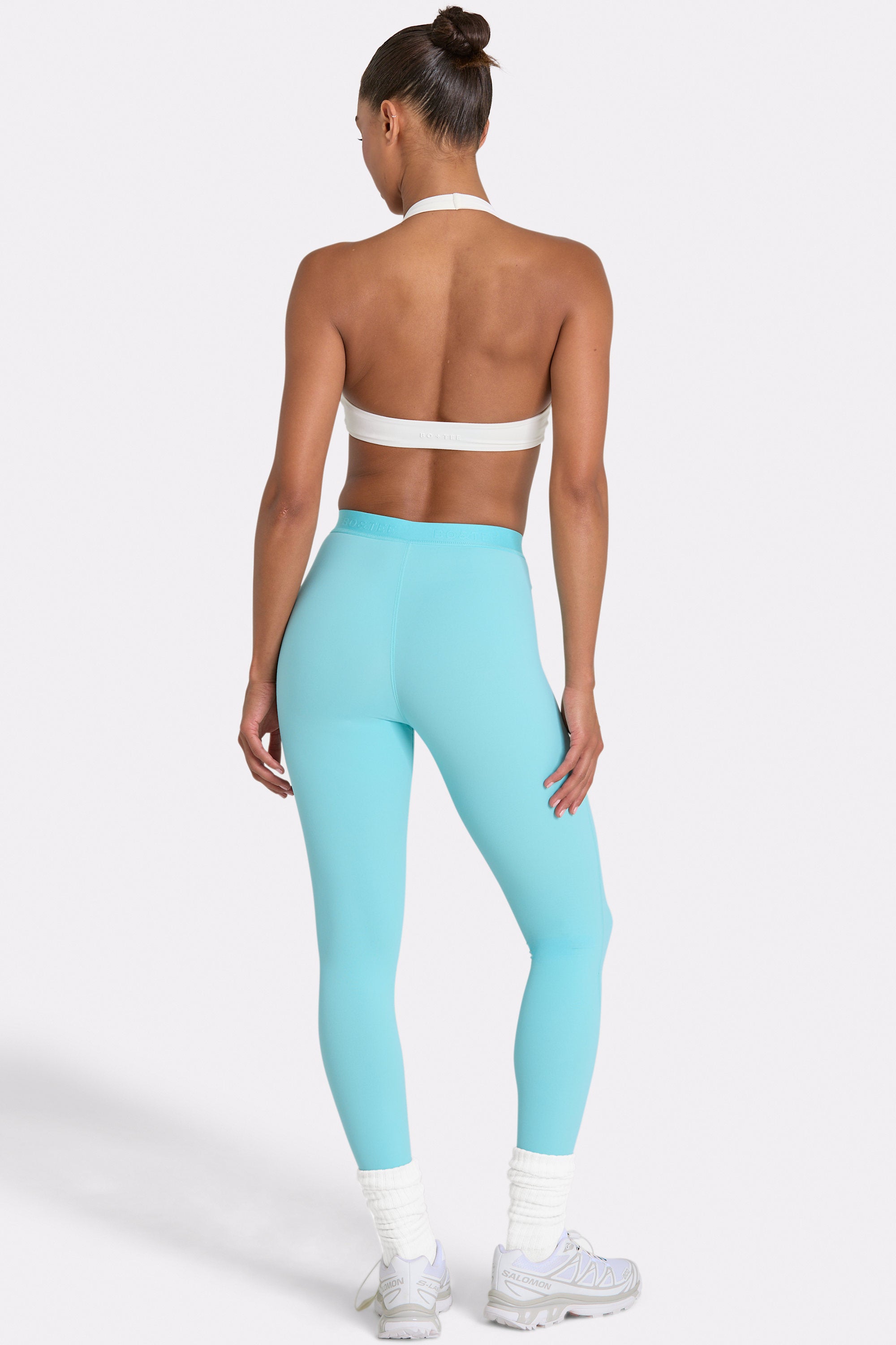 Soft Active Leggings in Aqua