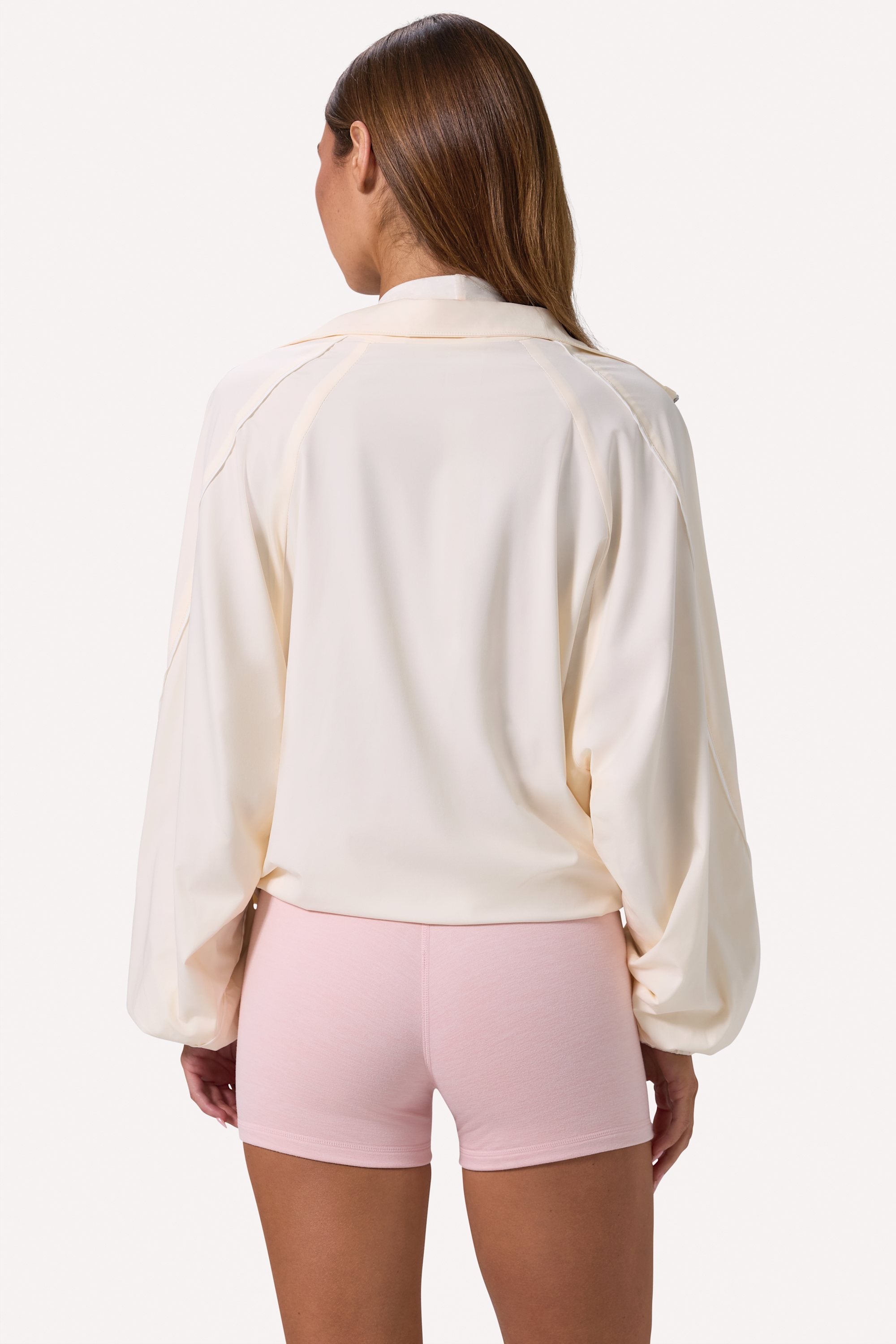 Oversized Track Jacket in White
