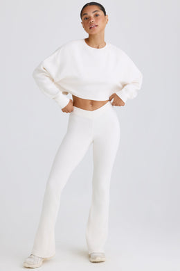 Tall Flared Trousers in White