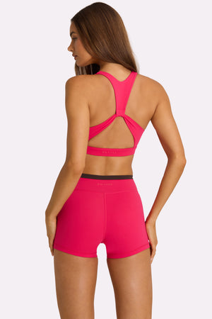 Soft Active High-Impact Sports Bra in Hot Pink