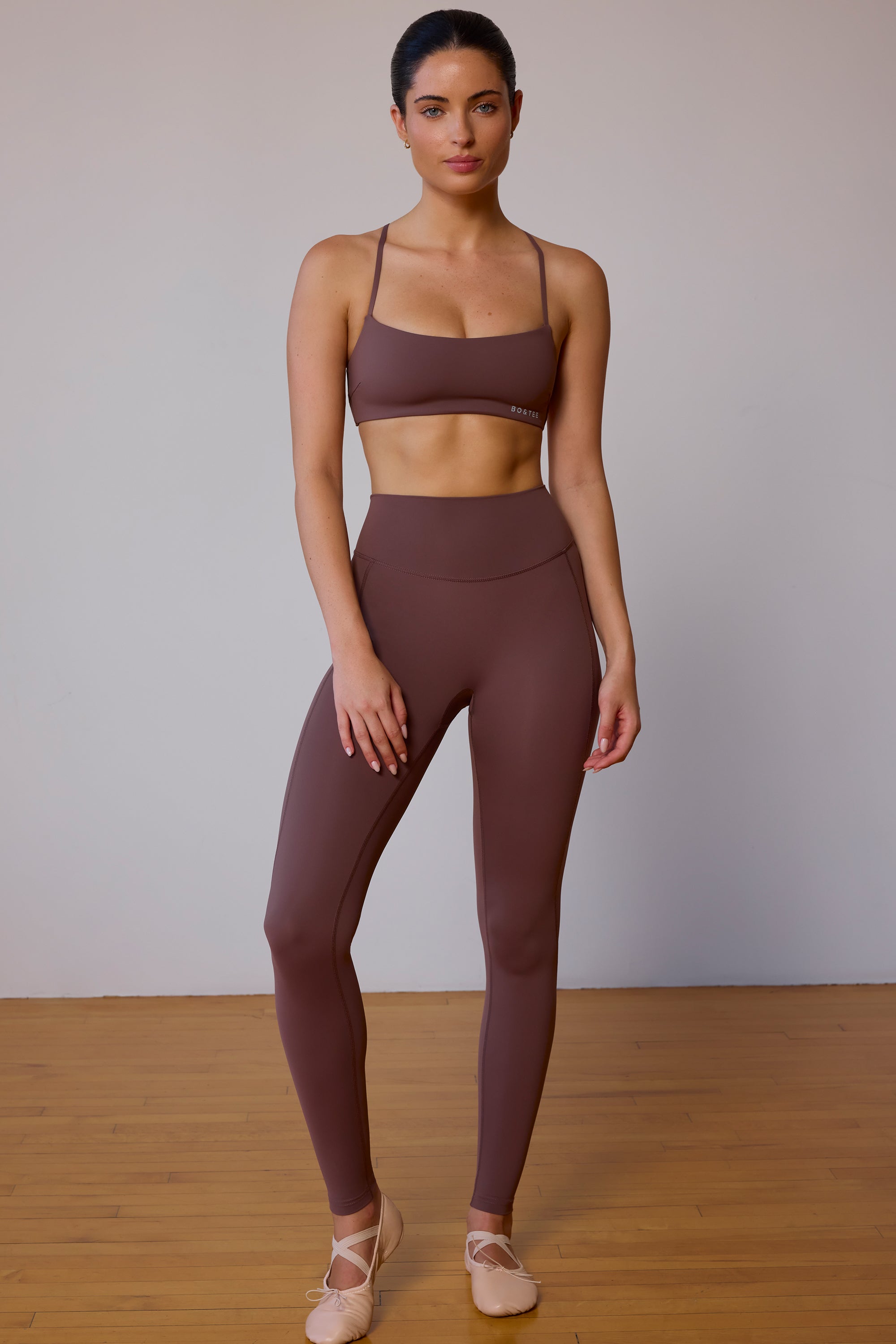 Petite Leggings in Taupe Brown