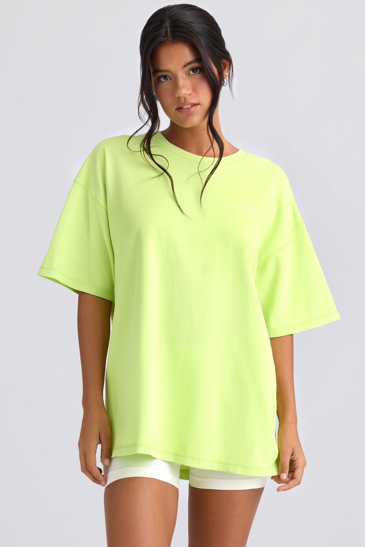 Oversized Short-Sleeve T-Shirt in Key Lime