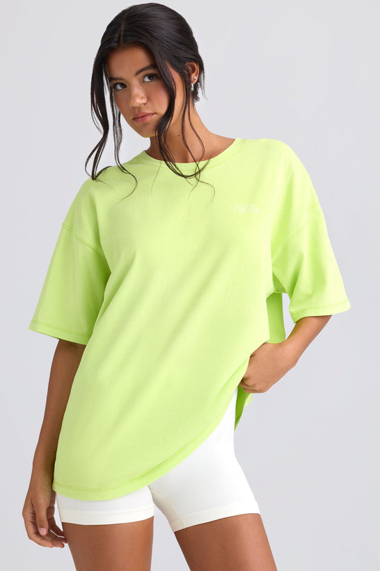 Oversized Short-Sleeve T-Shirt in Key Lime