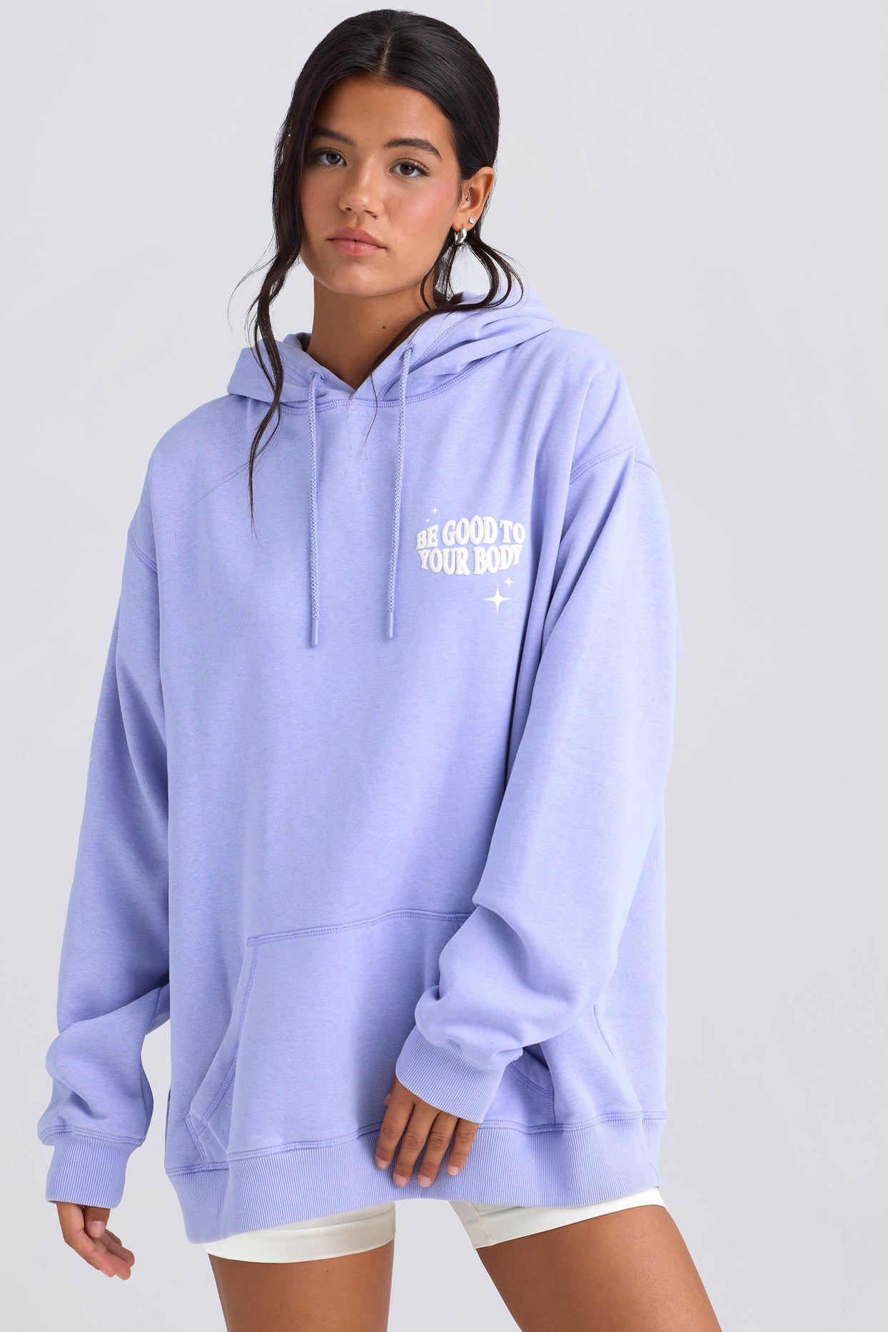 Oversized Hoodie in Periwinkle