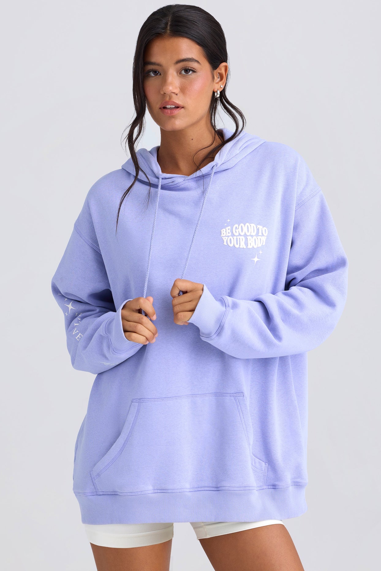 Oversized Hoodie in Periwinkle