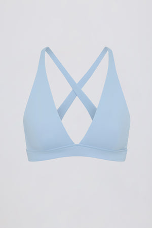 Soft Active Cross-Back Sports Bra in Sky