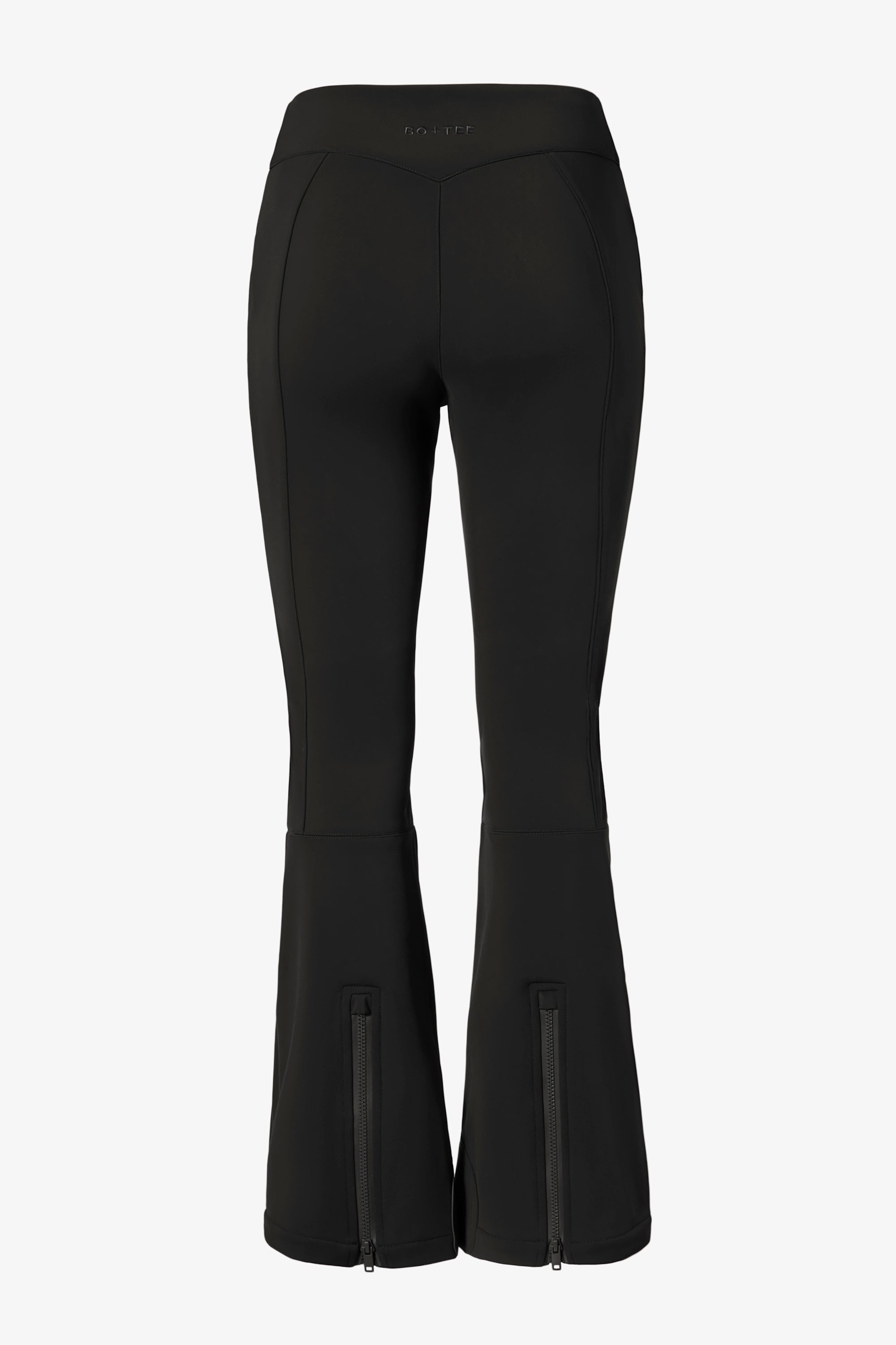 Waterproof Belted Ski Salopettes in Black