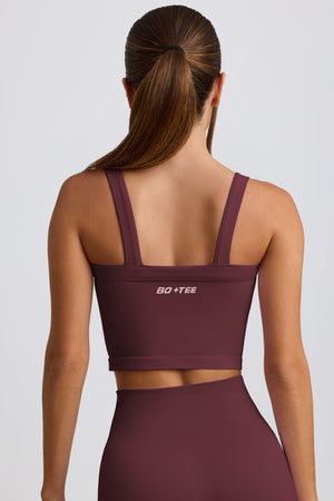 Super Sculpt Seamless Longline Camisole Top in Burgundy