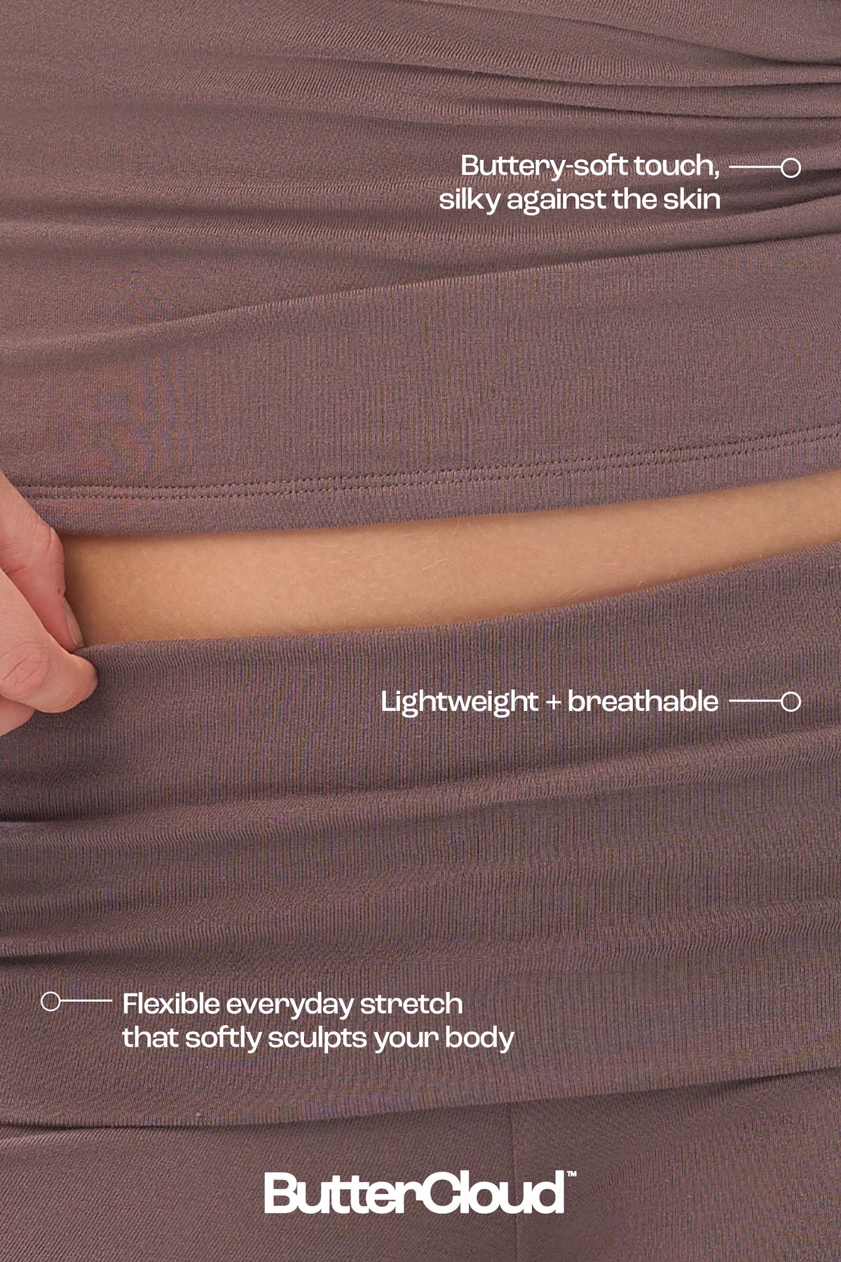 ButterCloud™ Wide-Leg Trousers in Chestnut - 1