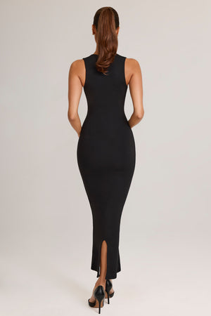 Ainslee Square Neck Midi Dress in Black | Oh Polly 2 Ainslee Square Neck Midi Dress in Black | Oh Polly 2