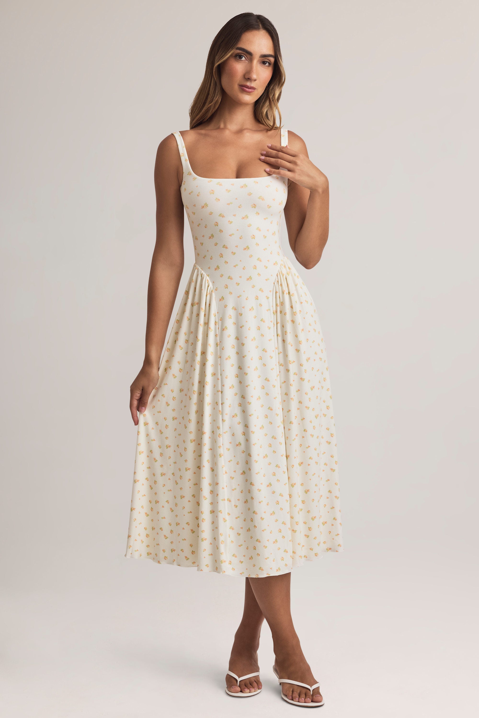 Aireen Modal A-Line Midaxi Dress in Floral Print| Oh Polly – Oh Polly US
