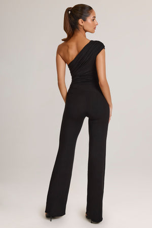 Modal One-Shoulder Jumpsuit in Black