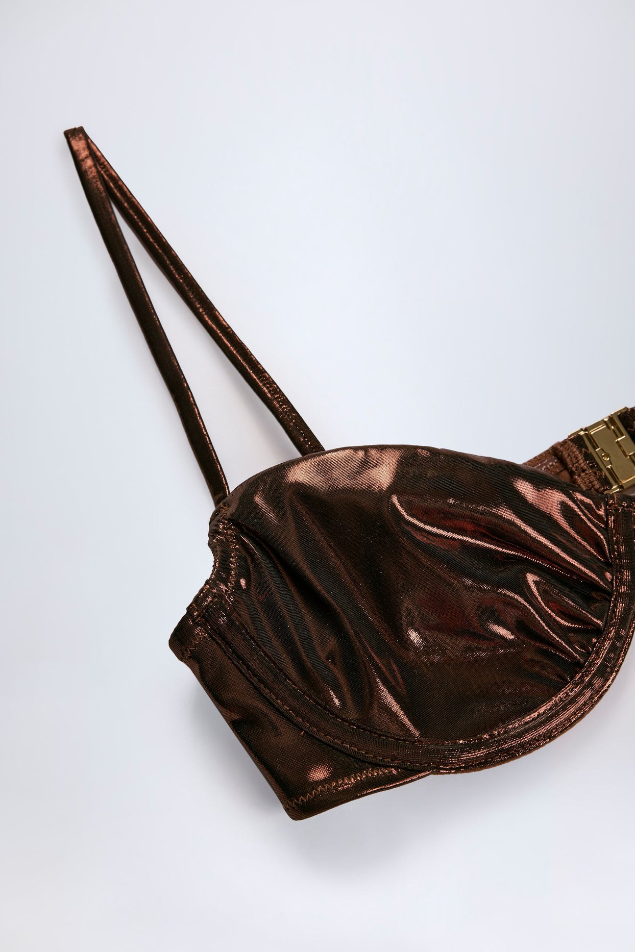 Underwired Bikini Top in Bronze - 7