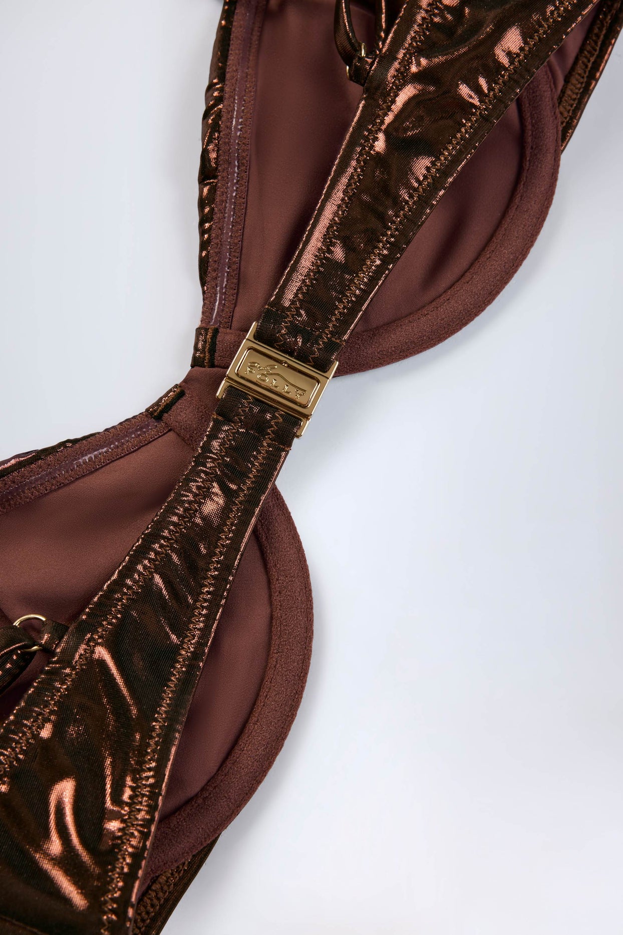 Underwired Bikini Top in Bronze - 8