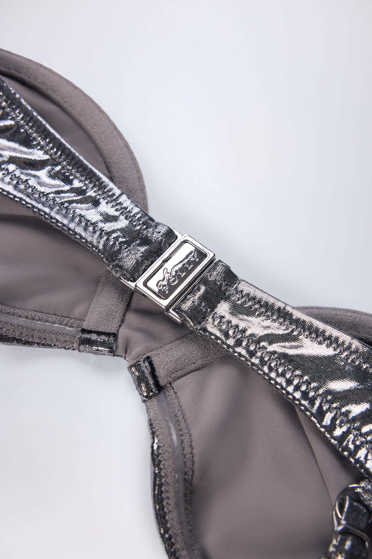 Underwired Bikini Top in Silver - 8