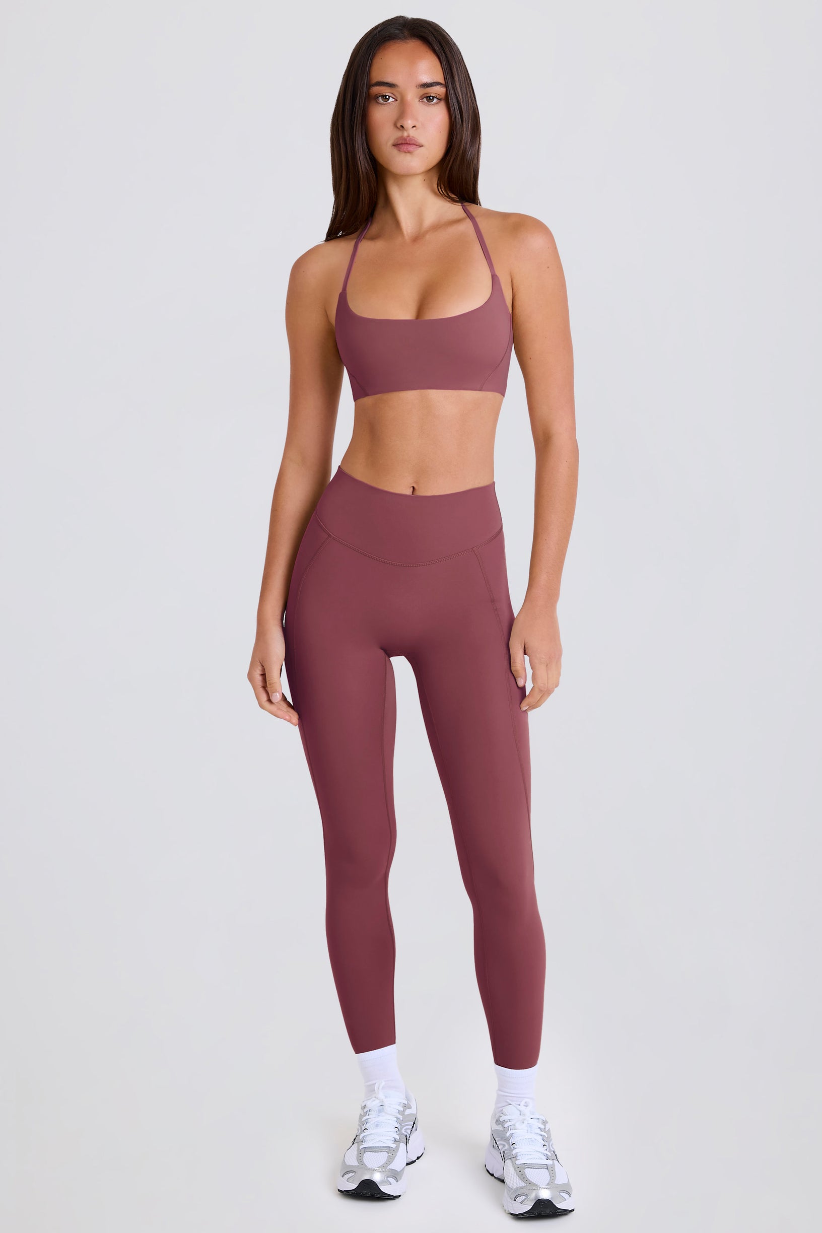 High-Waist Leggings in Acai - 2