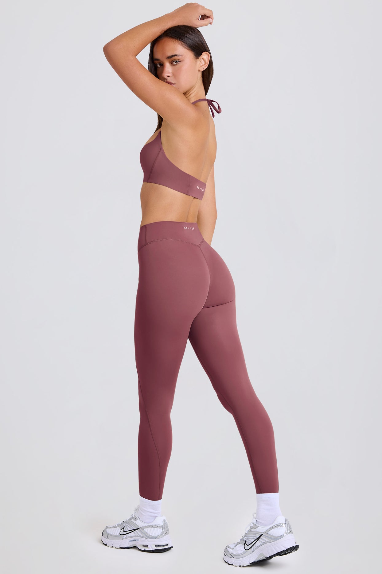 High-Waist Leggings in Acai - 8