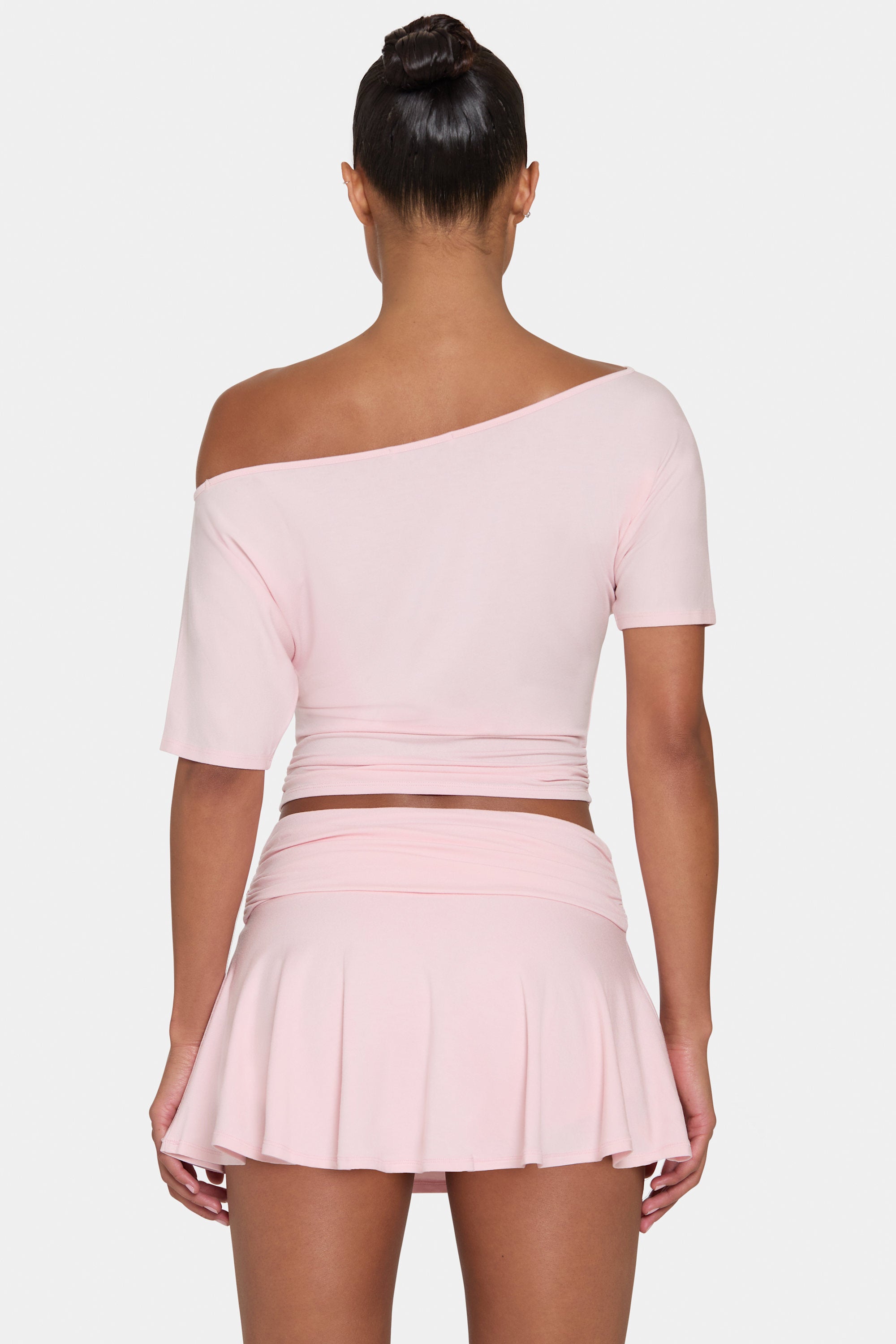 ButterCloud™ Slouchy Off-Shoulder Top in Blush - 2