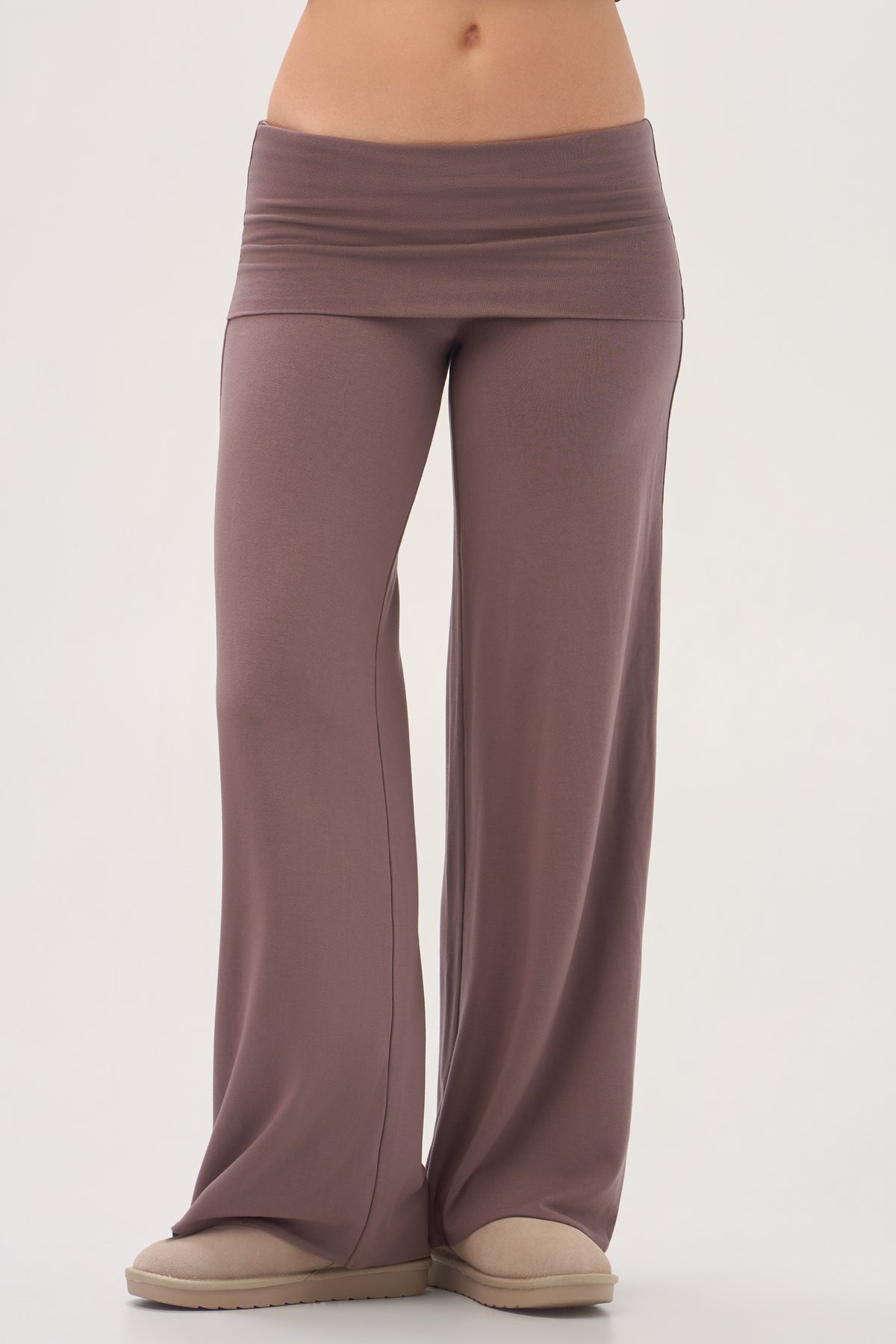 ButterCloud™ Wide-Leg Trousers in Chestnut
