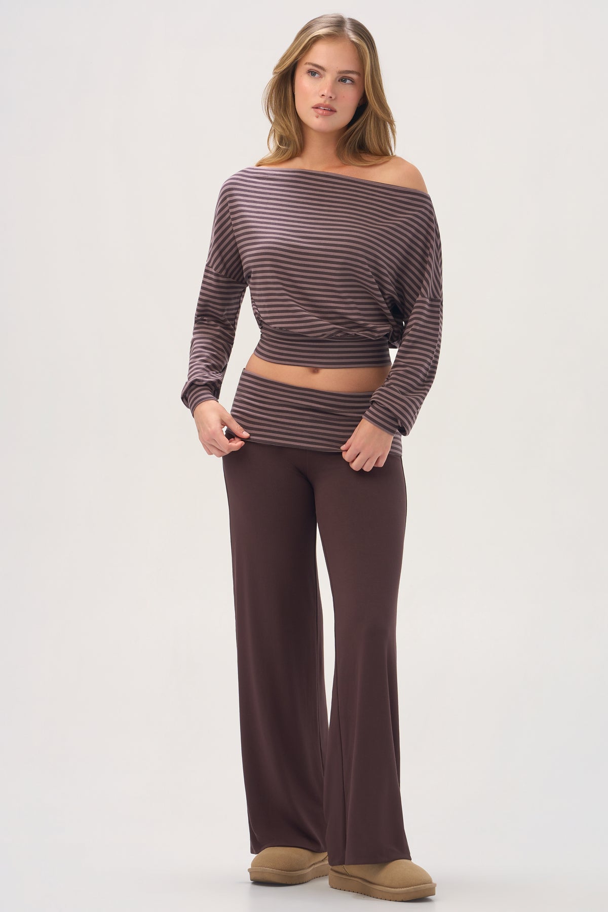 ButterCloud™ Wide-Leg Trousers in Espresso
