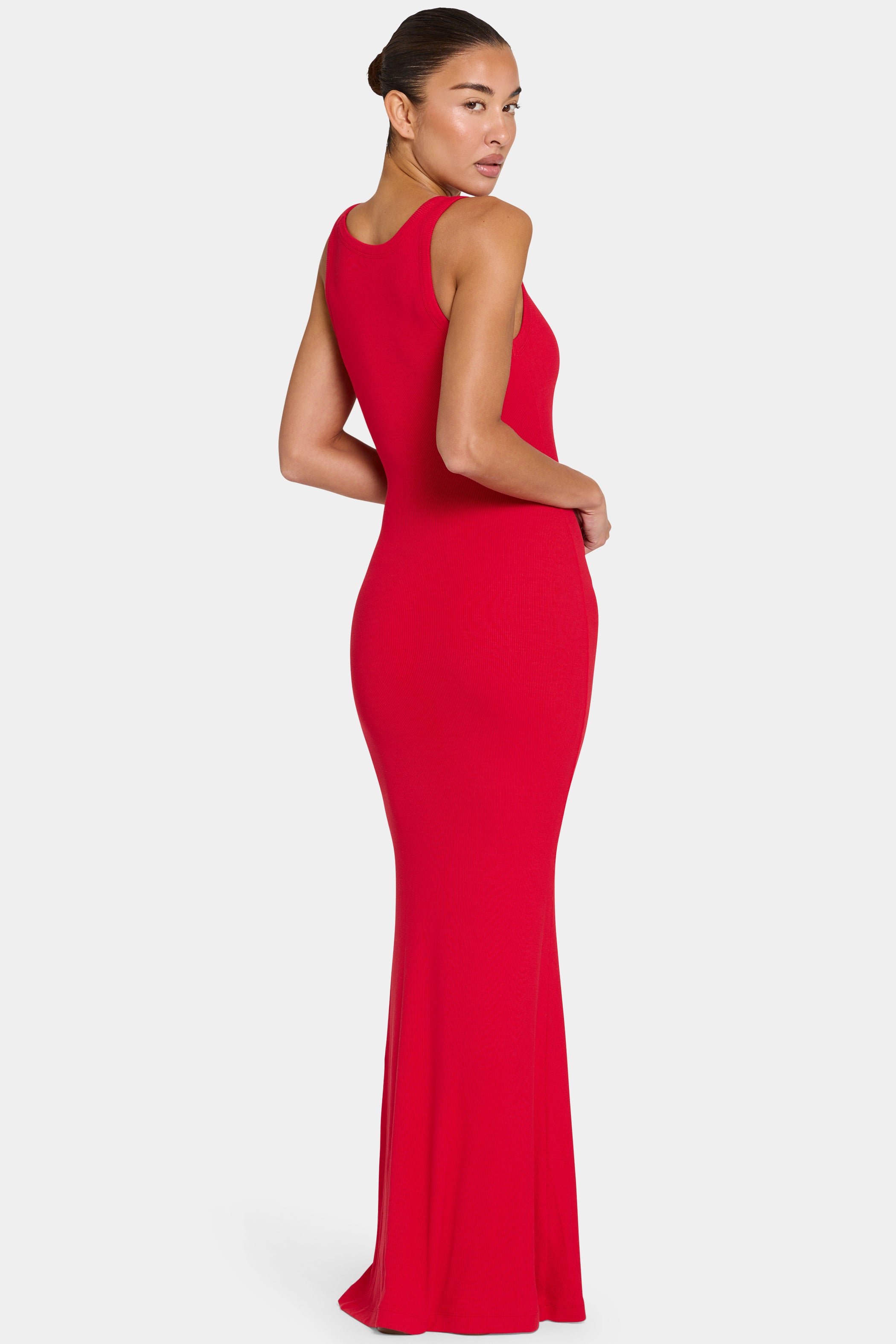 ButterCloud™ Built-In Bra Maxi Dress in Chilli
