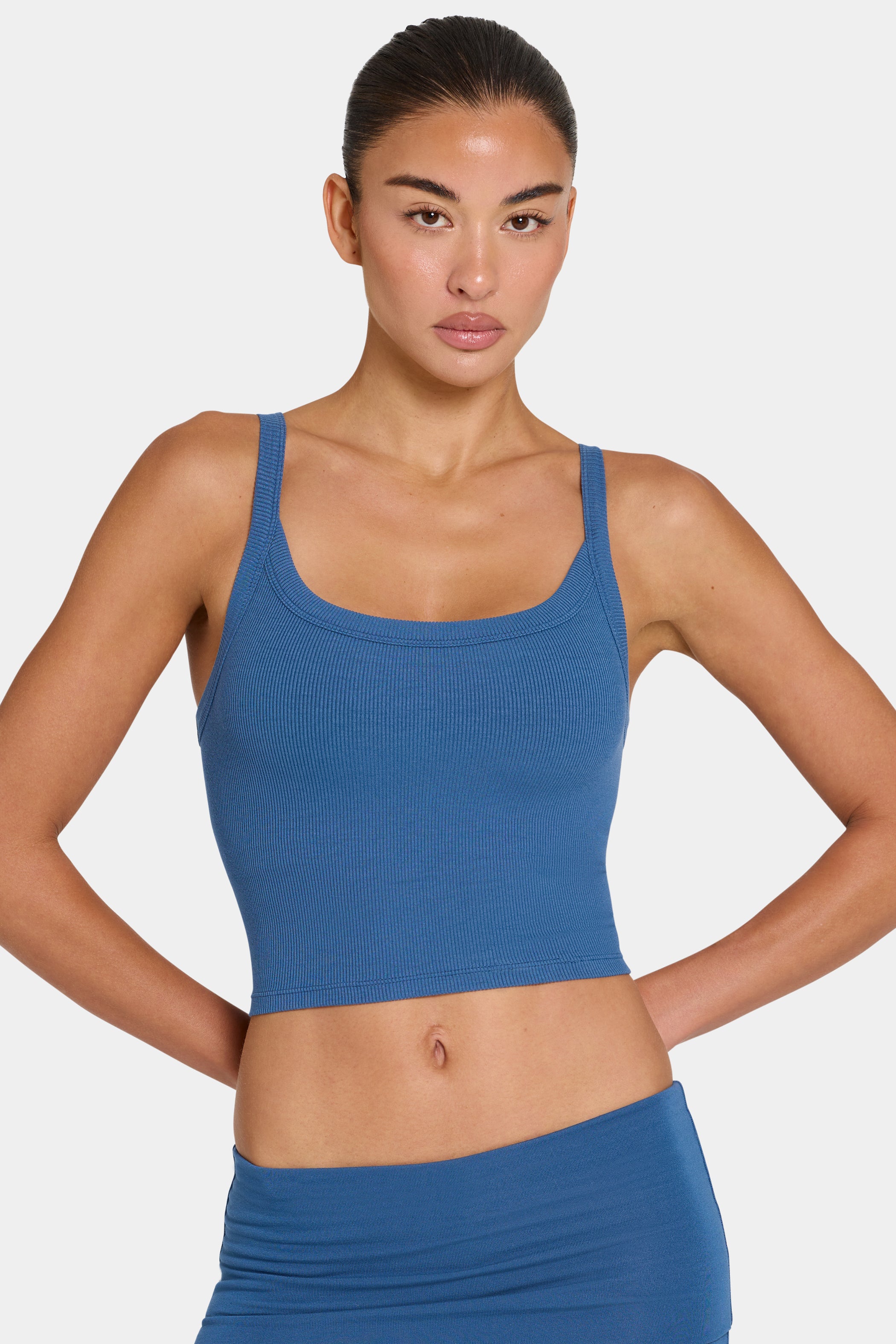 ButterCloud™ Built-In Bra Tank Top in Marine