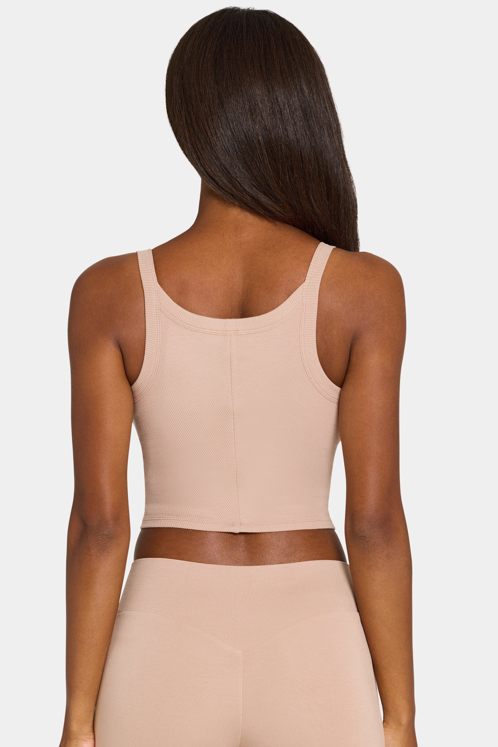 ButterCloud™ Built-In Bra Tank Top in Oatmeal