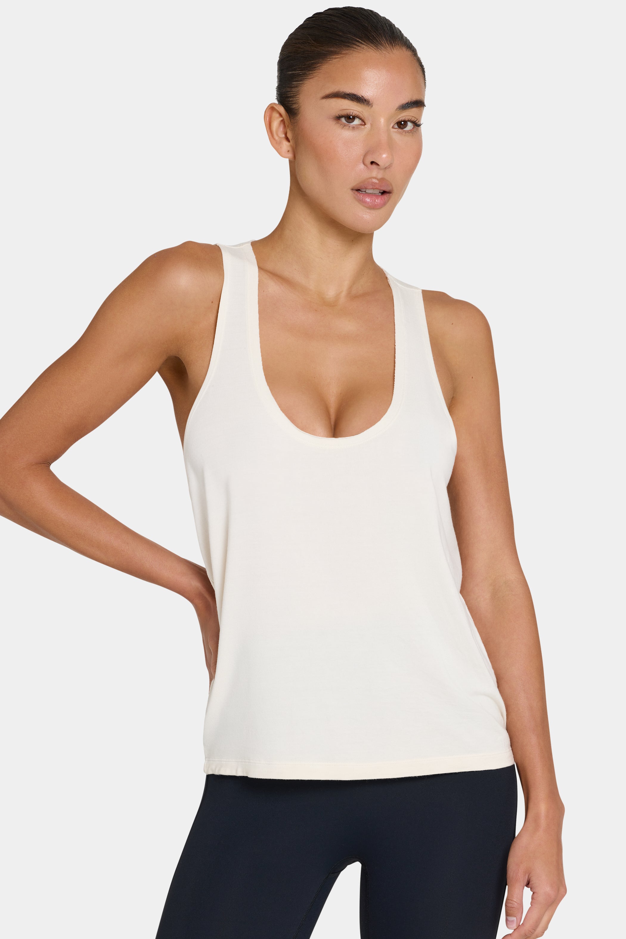 ButterCloud™ Slouchy Tank Top in Coconut