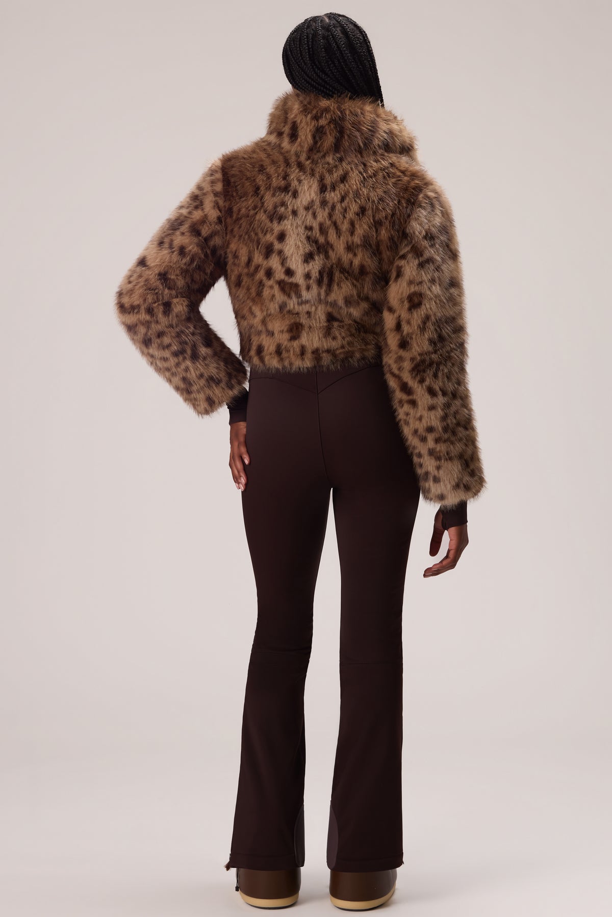 Fur Ski Suit in Hot Cocoa