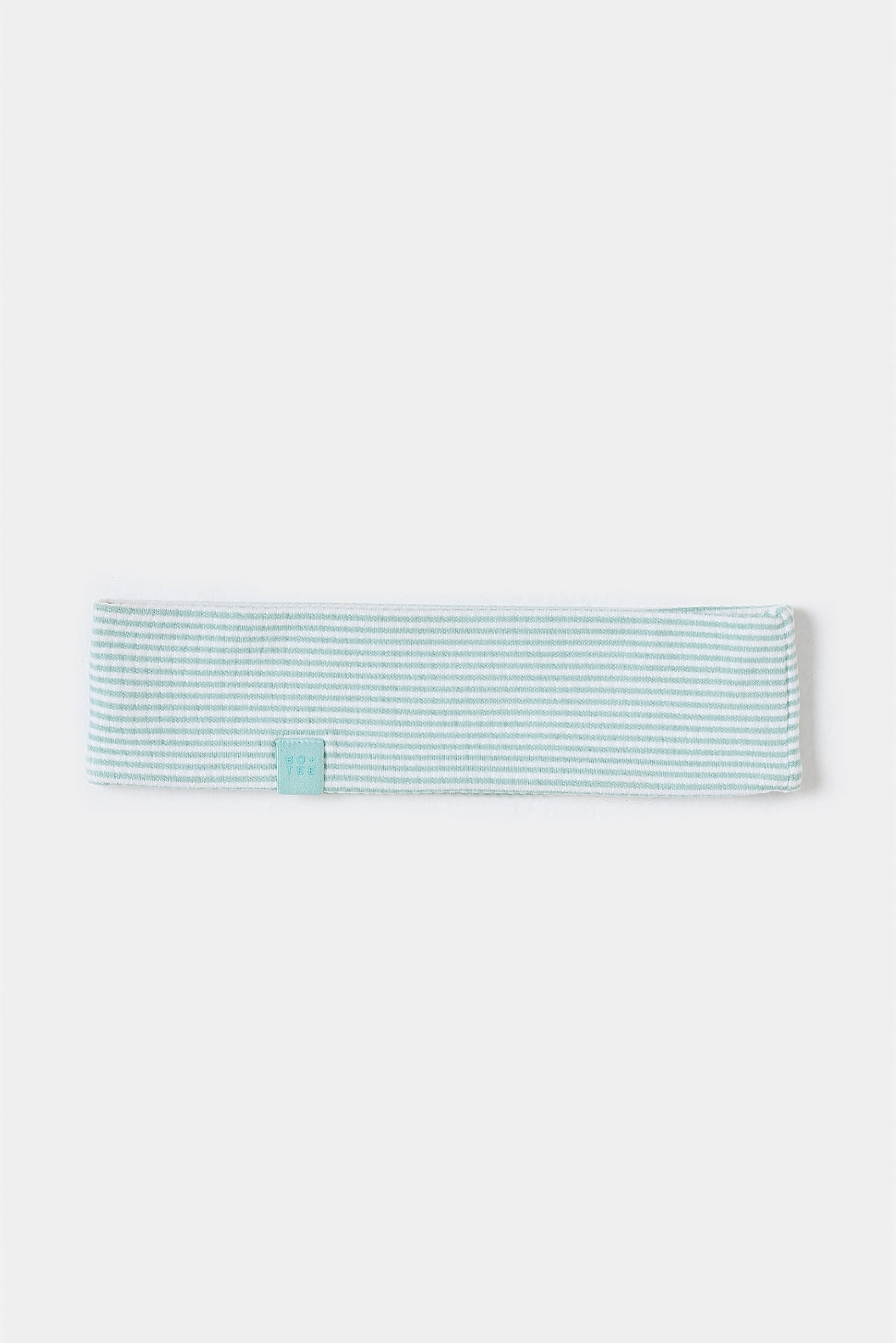 Ribbed Jersey Headband in Mint Stripe - 2