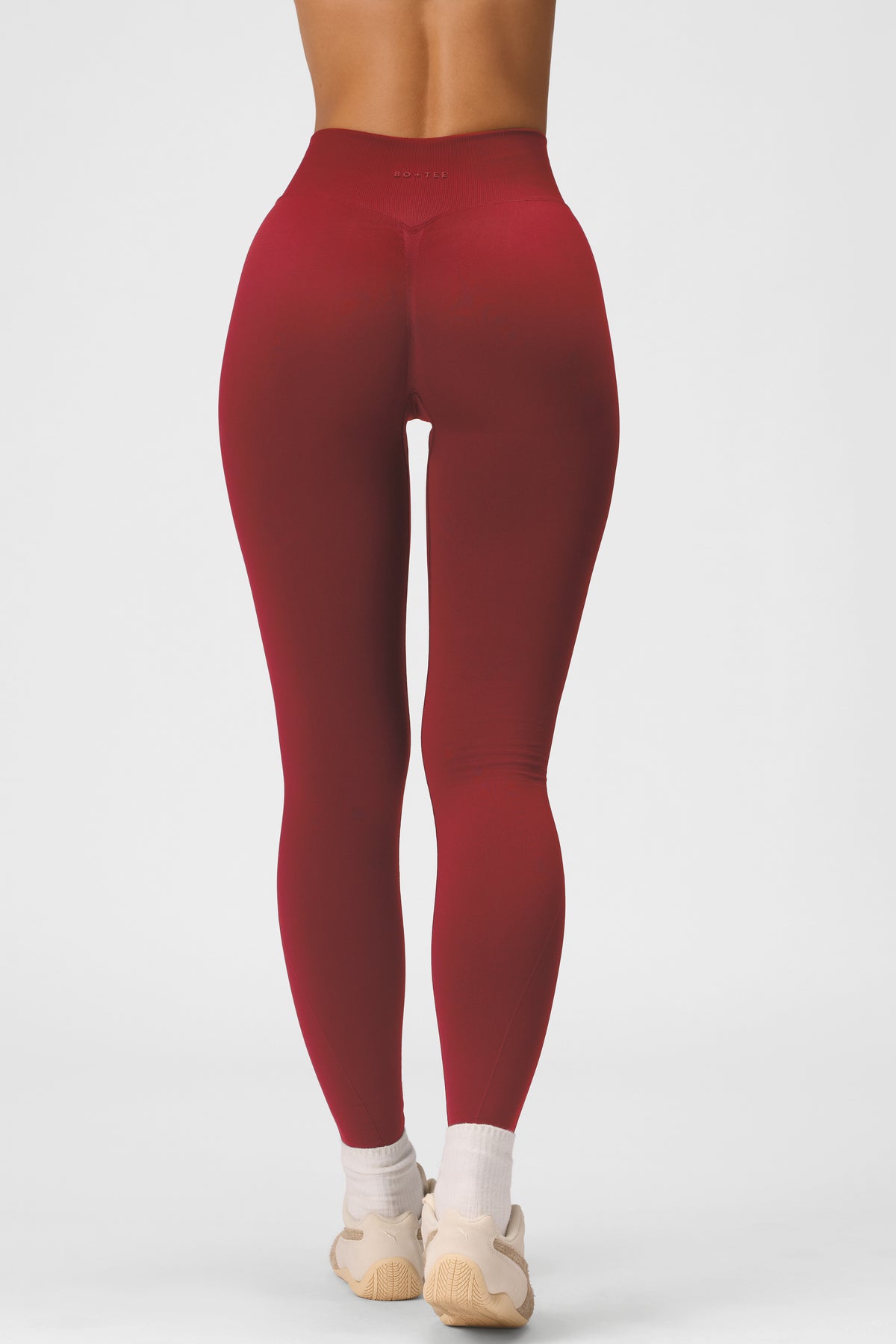 Seamless Full-Length Leggings in Dark Cherry