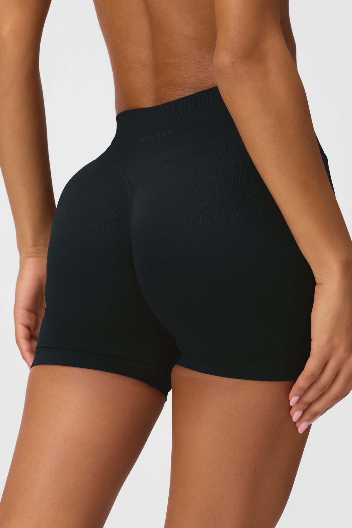 Seamless Mini Shorts in Black