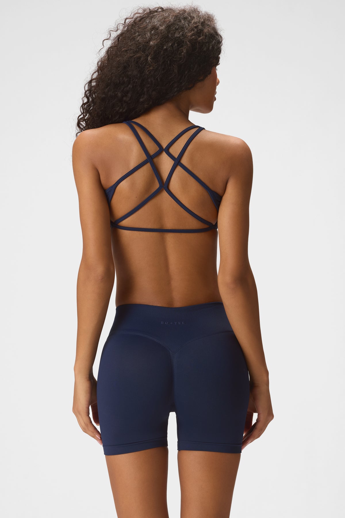 Seamless Mini Shorts in Midnight Navy