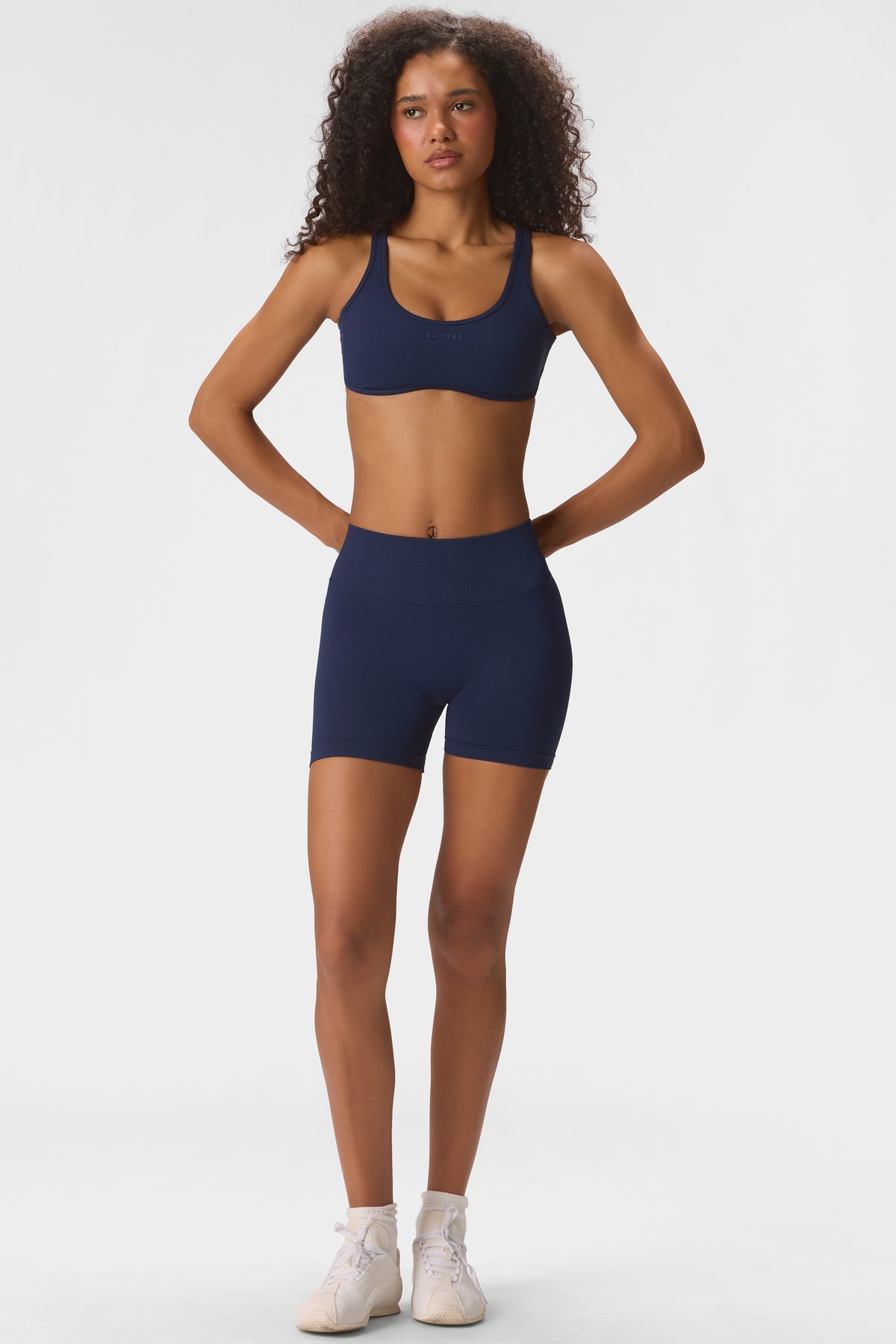 Seamless Mini Shorts in Midnight Navy