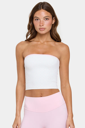 Soft Active Bandeau Top in Cotton Candy