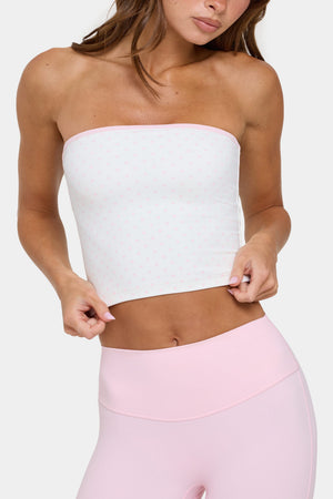 Soft Active Bandeau Top in Cotton Candy
