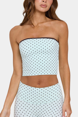 Soft Active Bandeau Top in Mint Chip