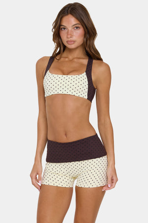 Soft Active Medium-Impact Sports Bra in Cookie Butter